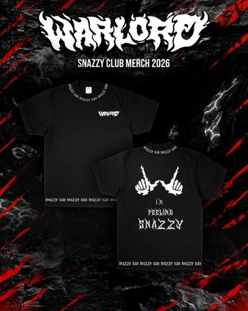 Warlord - Im Feelin Snazzy W hands - SNAZZY CLUB Black Shirt 2026 - PREORDER