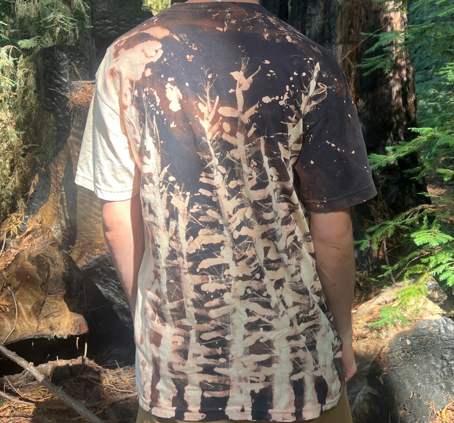 Redwood Fire Bleached Black T
