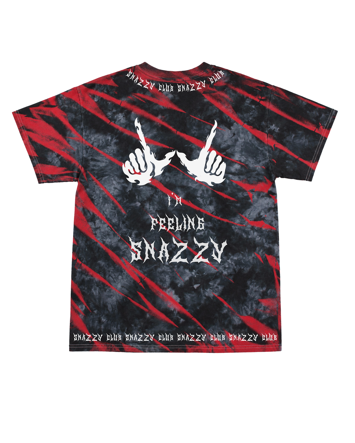 Warlord - IM FEELIN SNAZZY W Hands - SNAZZY CLUB Tie Dye Shirt 2026 - PREORDER