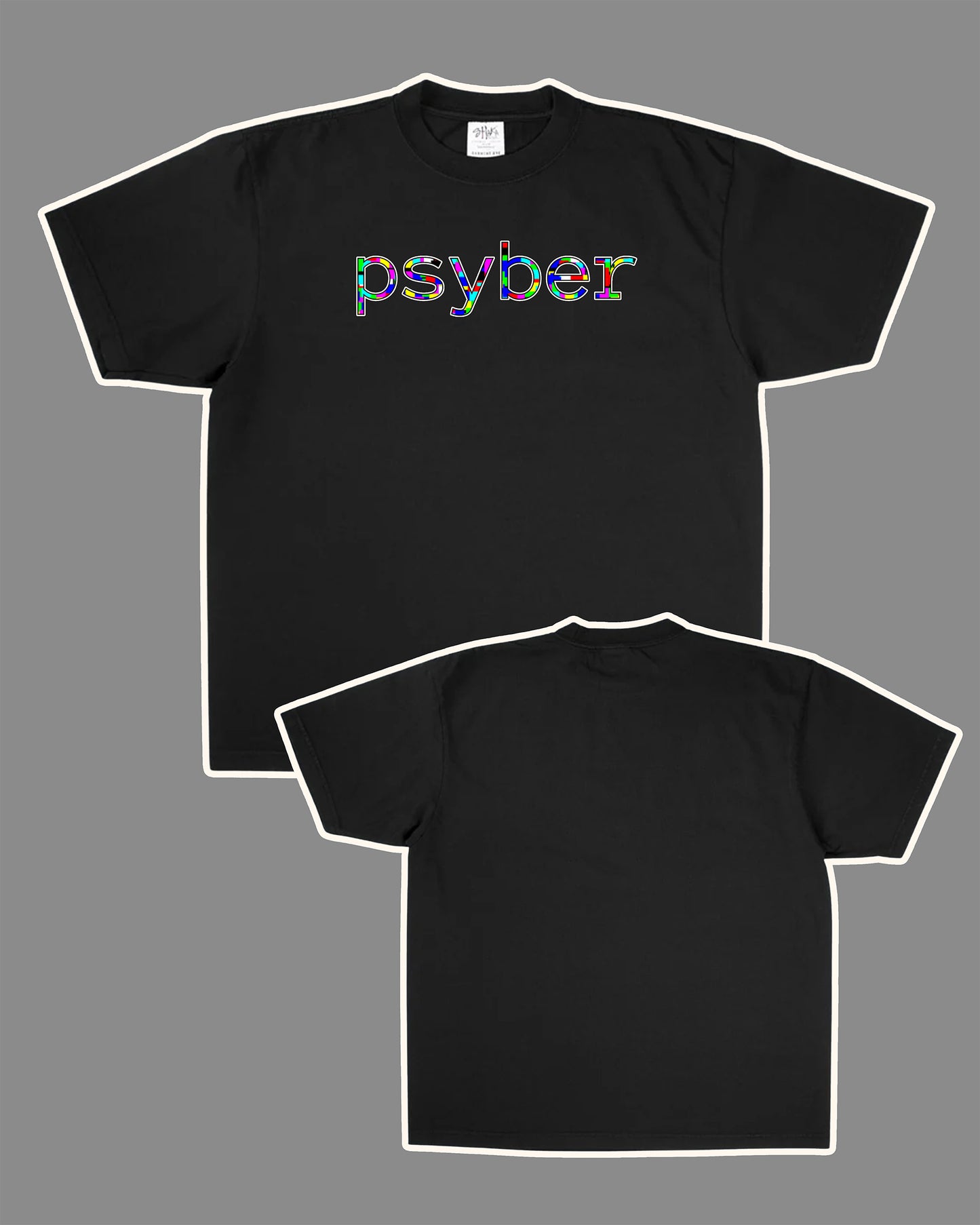 psyber Logo Black T shirt