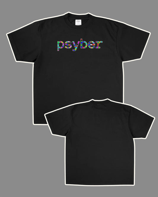 psyber Logo Black T shirt